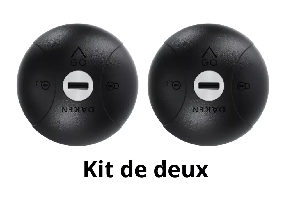 Serrure antivol pour utilitaire Noir Black